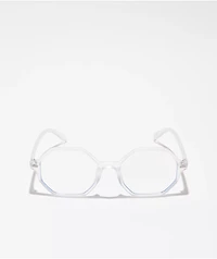 Geo Matte Crystal Blue Light Glasses