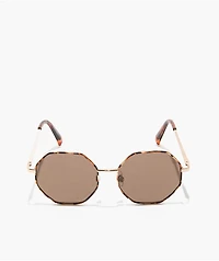 Geometric Black & Tortoise Sunglasses