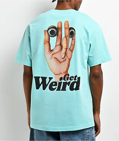Get Weird Eyeball Aqua T-Shirt