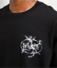 Get Weird Lightning Black T-Shirt
