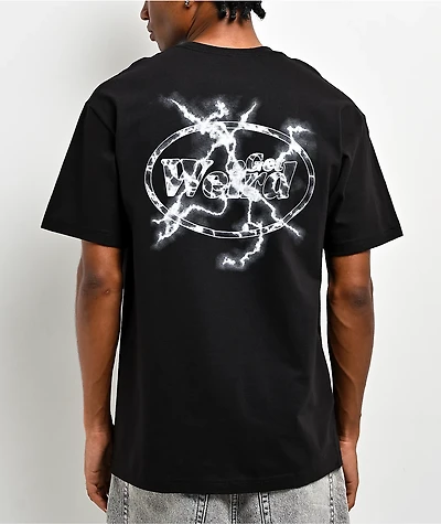 Get Weird Lightning Black T-Shirt