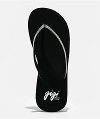 Gigi Ari Rhinestone Black Sandals