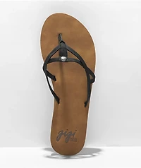 Gigi Sandals Cabana Black & Tan