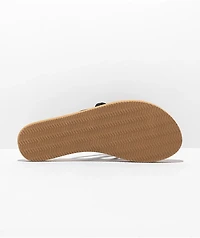 Gigi Sandals Cabana Black & Tan
