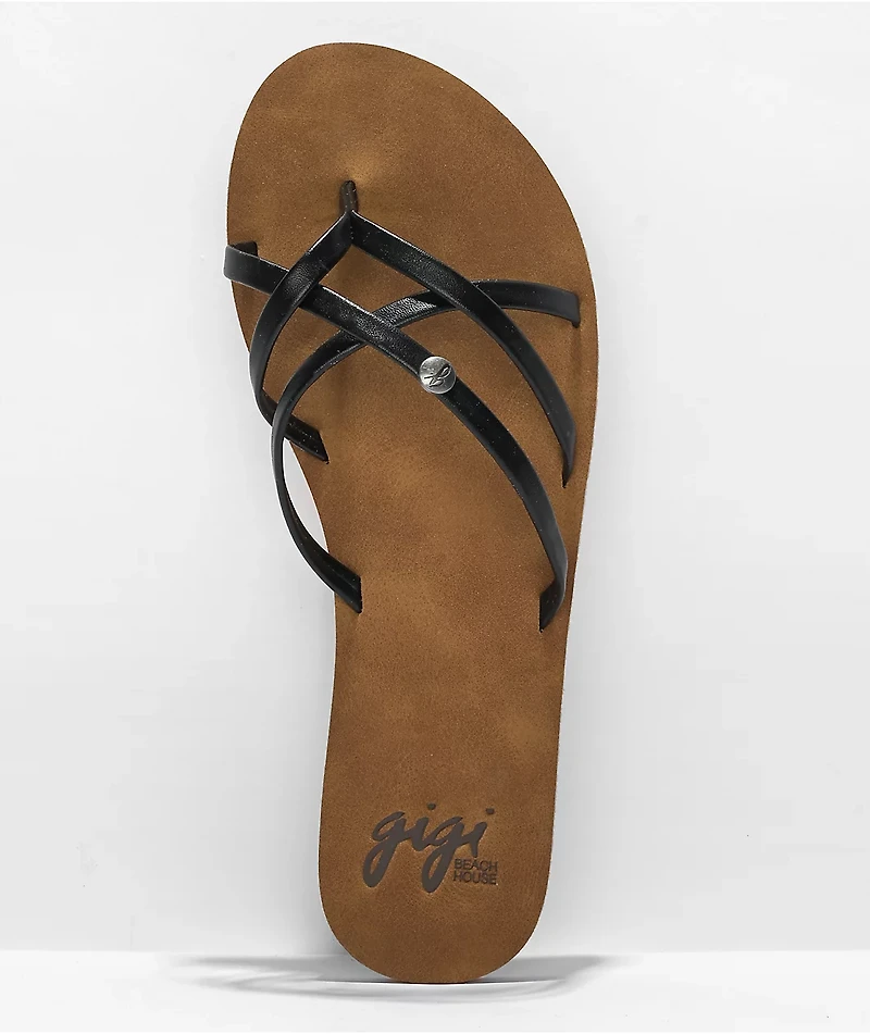 Gigi Sandals Supernova Black & Tan