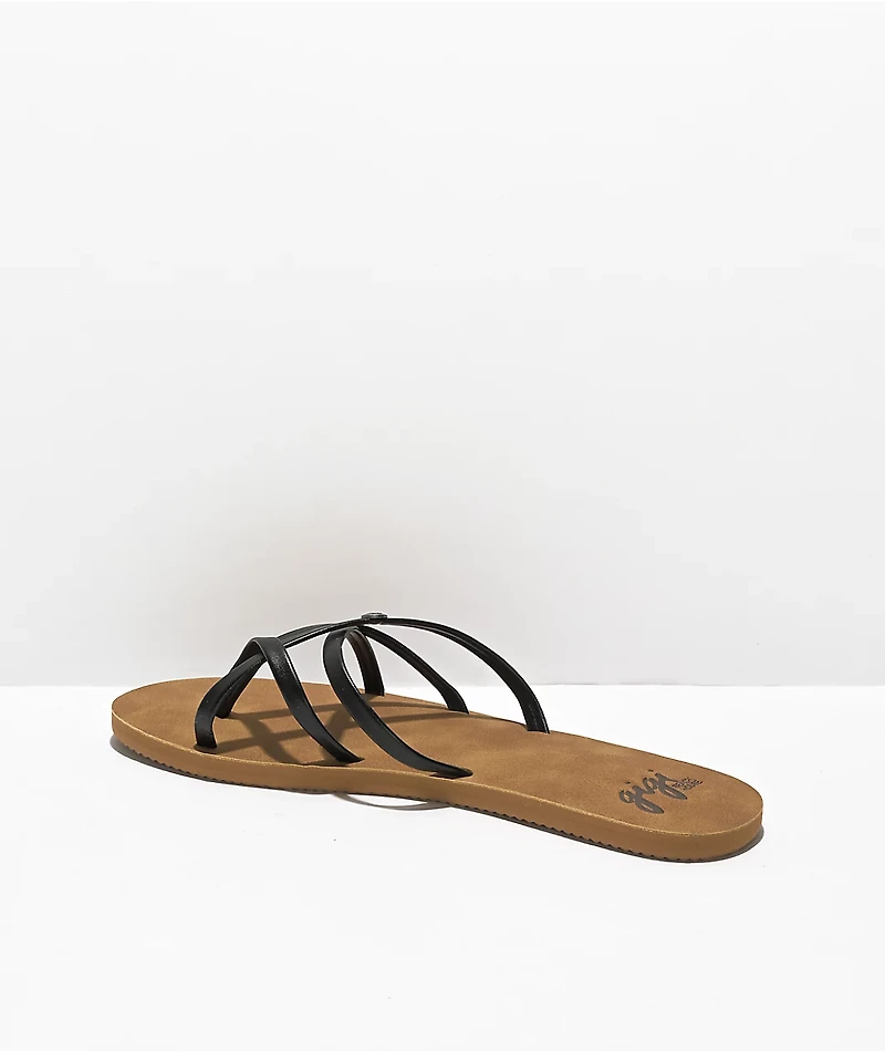 Gigi Sandals Supernova Black & Tan