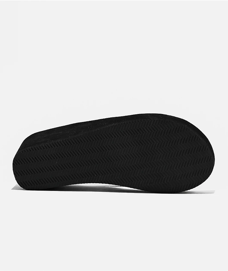 Gigi Silvi Zebra Rhinestone Black Platform Sandals