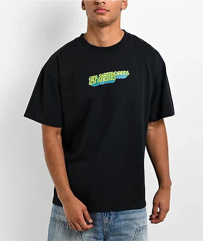 Girl 3D Los Angeles Black T-Shirt