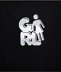 Girl Balloon Black T-Shirt