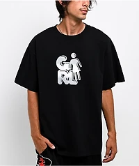 Girl Balloon Black T-Shirt