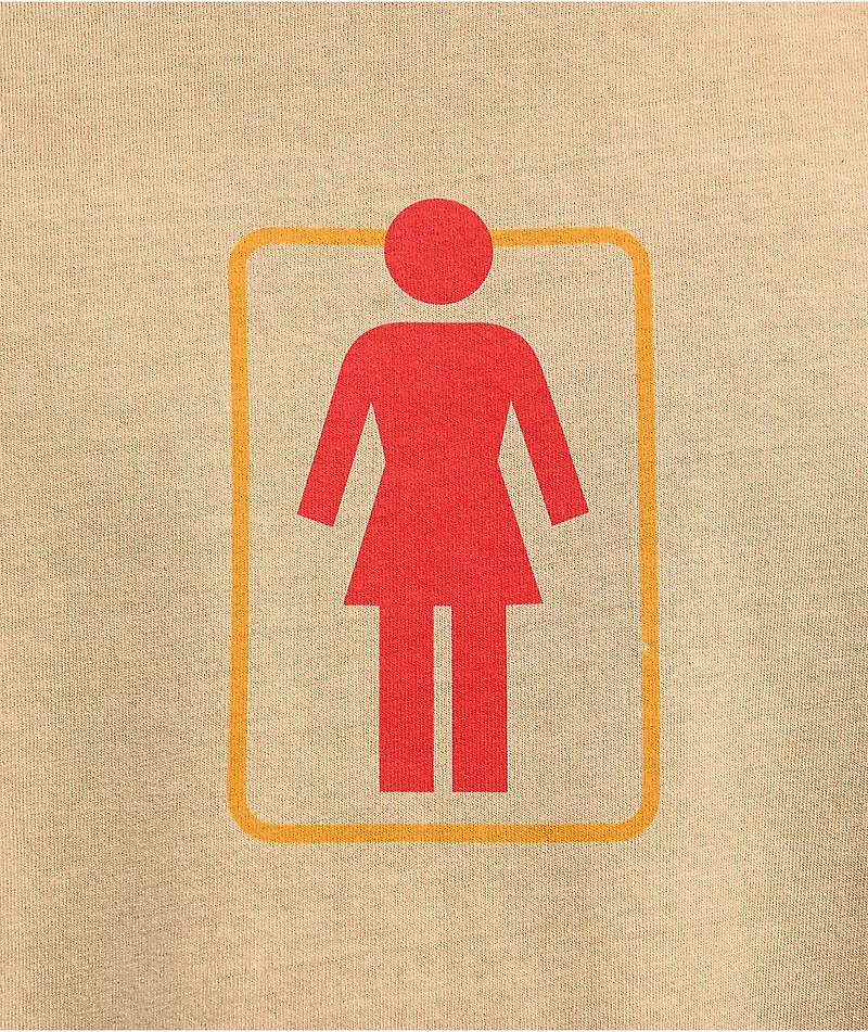 Girl Double OG Logo Brown T-Shirt