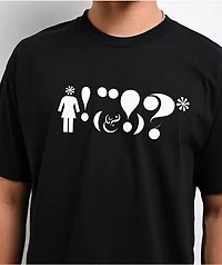 Girl Follies Question Black T-Shirt