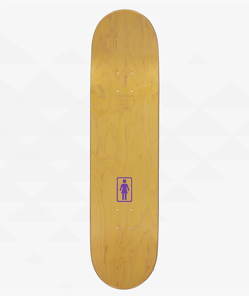 Girl Geering Flowers 8.0" Skateboard Deck