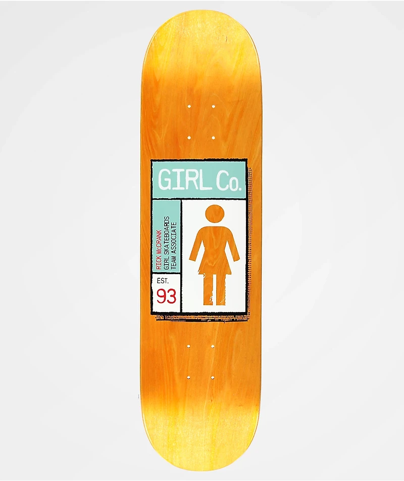 Girl McCrank Gridbox Twin 8.25" Skateboard Deck