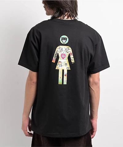 Girl Natas Doll Black T-Shirt