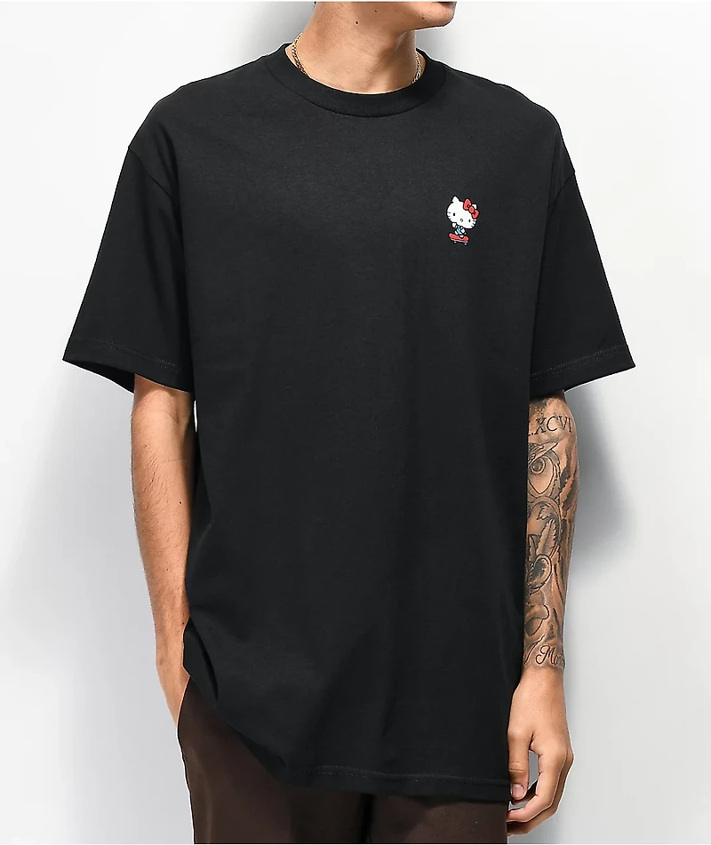 Girl x Hello Kitty 45th Anniversary Push Black T-Shirt