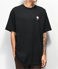 Girl x Hello Kitty 45th Anniversary Push Black T-Shirt