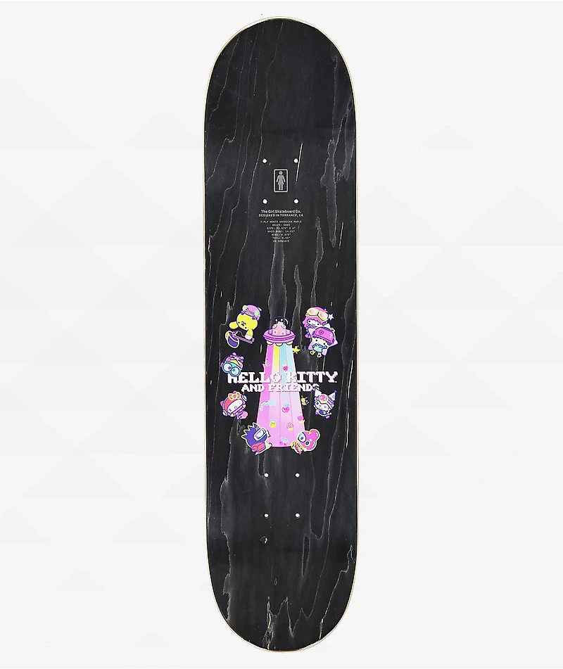 Girl x Hello Kitty Carroll Kawaii Arcade 8.0" Skateboard Deck
