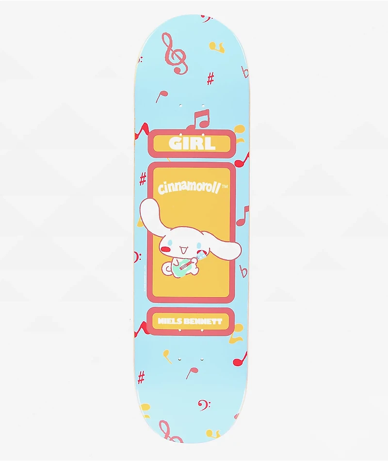 Girl x Hello Kitty and Friends Bennett Cinamonroll 8.5" Skateboard Deck