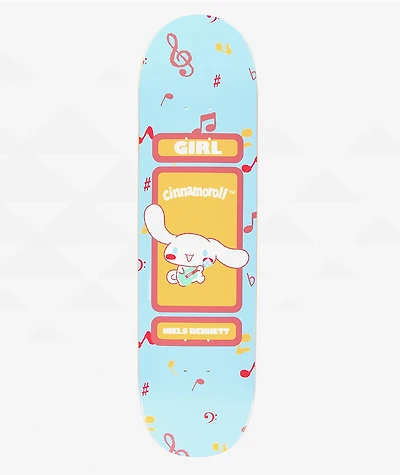 Girl x Hello Kitty and Friends Bennett Cinamonroll 8.5" Skateboard Deck