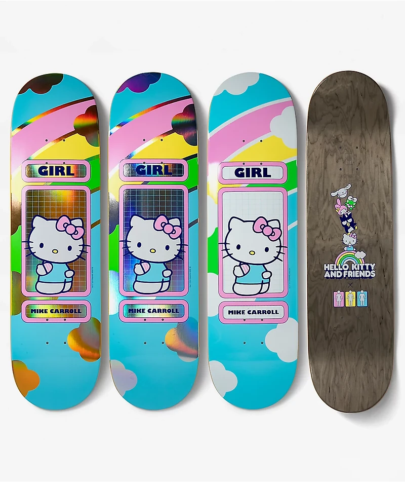 Girl x Hello Kitty and Friends Carroll 8.5" Blind Bag Skateboard Deck