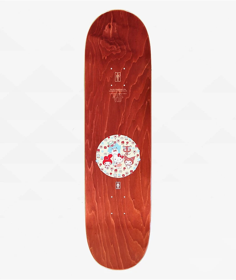 Girl x Hello Kitty and Friends Geering Kuromi 8.5" Skateboard Deck