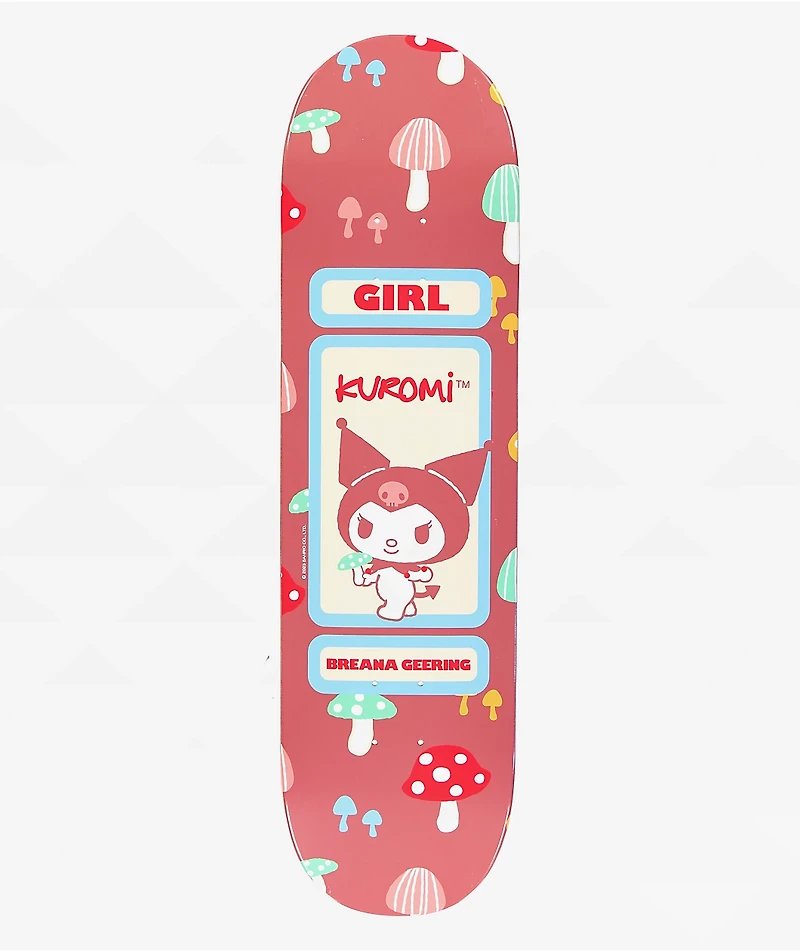 Girl x Hello Kitty and Friends Geering Kuromi 8.5" Skateboard Deck