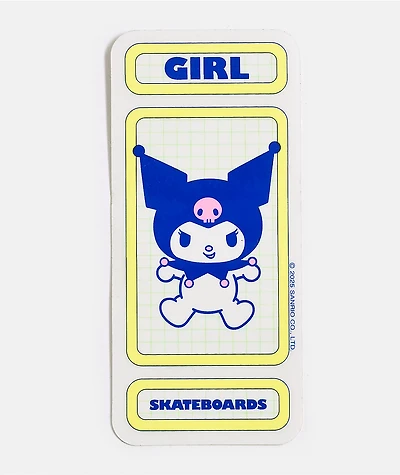 Girl x Hello Kitty and Friends Kuromi Rainbow Sticker
