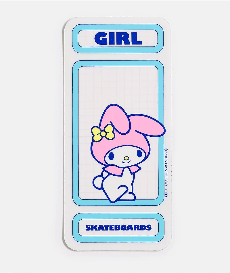 Girl x Hello Kitty and Friends My Melody Rainbow Sticker