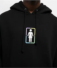 Girl x Hello Kitty and Friends Rainbow Black Hoodie