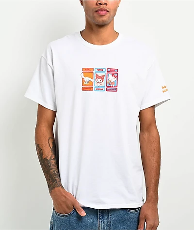 Girl x Hello Kitty and Friends Triple White T-Shirt