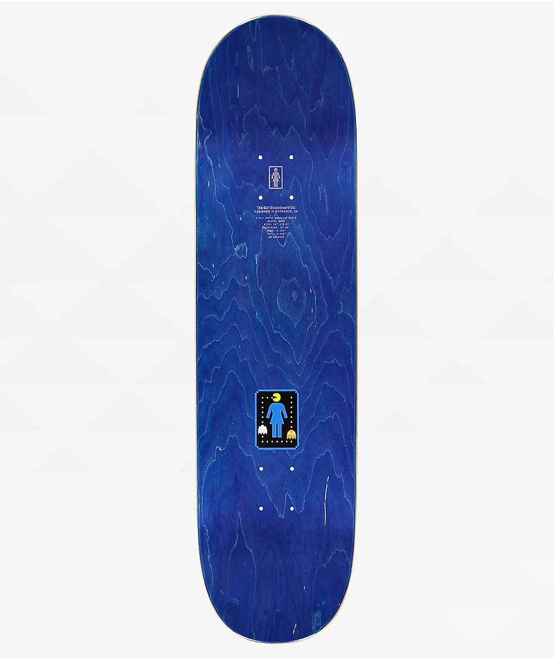 Girl x Pac-Man Geering 8.5" Skateboard Deck