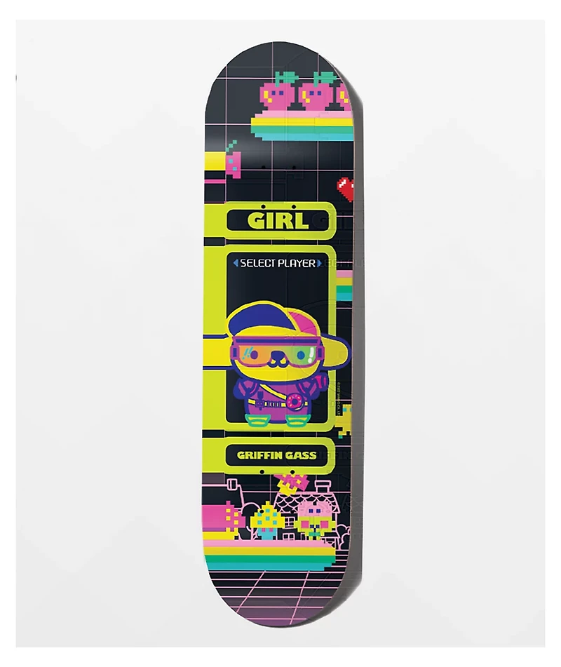 Girl x Sanrio Gass Kawaii Arcade 8.5" Skateboard Deck