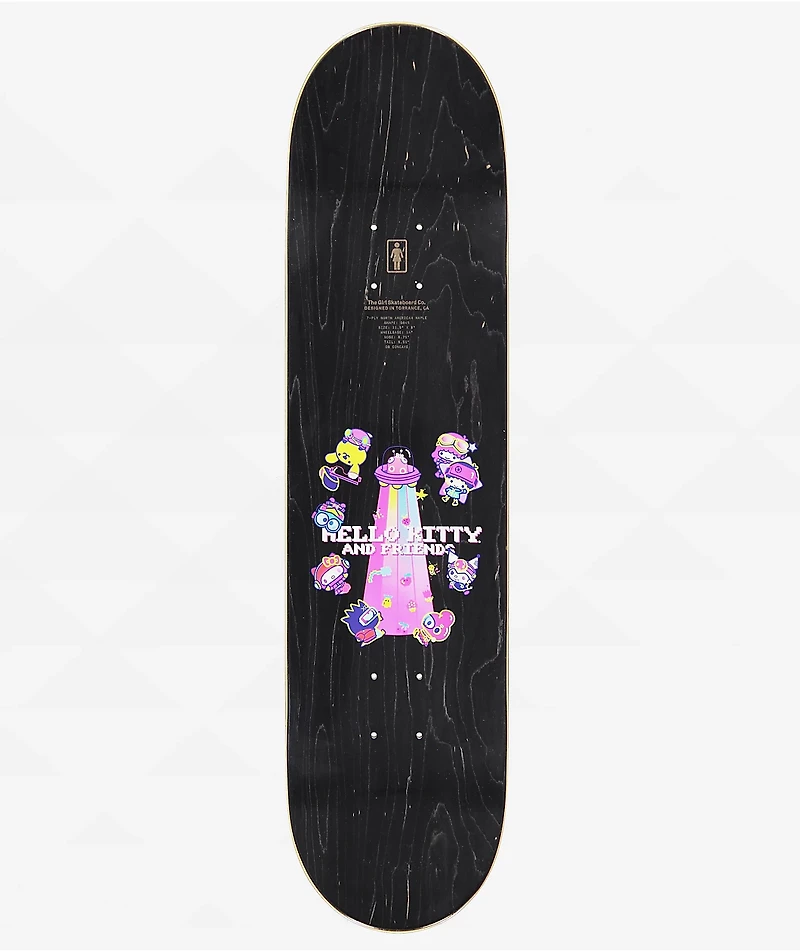 Girl x Sanrio Geering Kawaii Arcade 8.0" Skateboard Deck