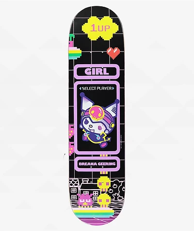 Girl x Sanrio Geering Kawaii Arcade 8.0" Skateboard Deck