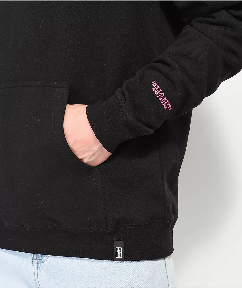 Girl x Sanrio Kawaii Arcade Friends Black Hoodie