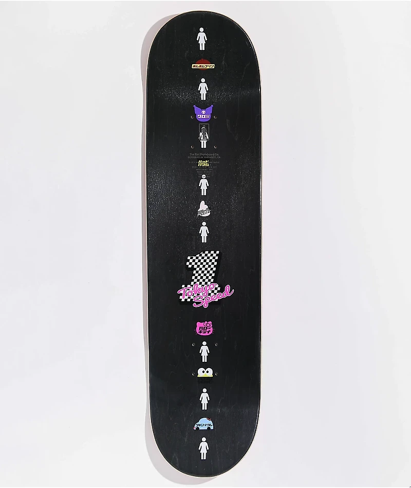 Girl x Sanrio Malto Tokyo Speed 8.25" Skateboard Deck