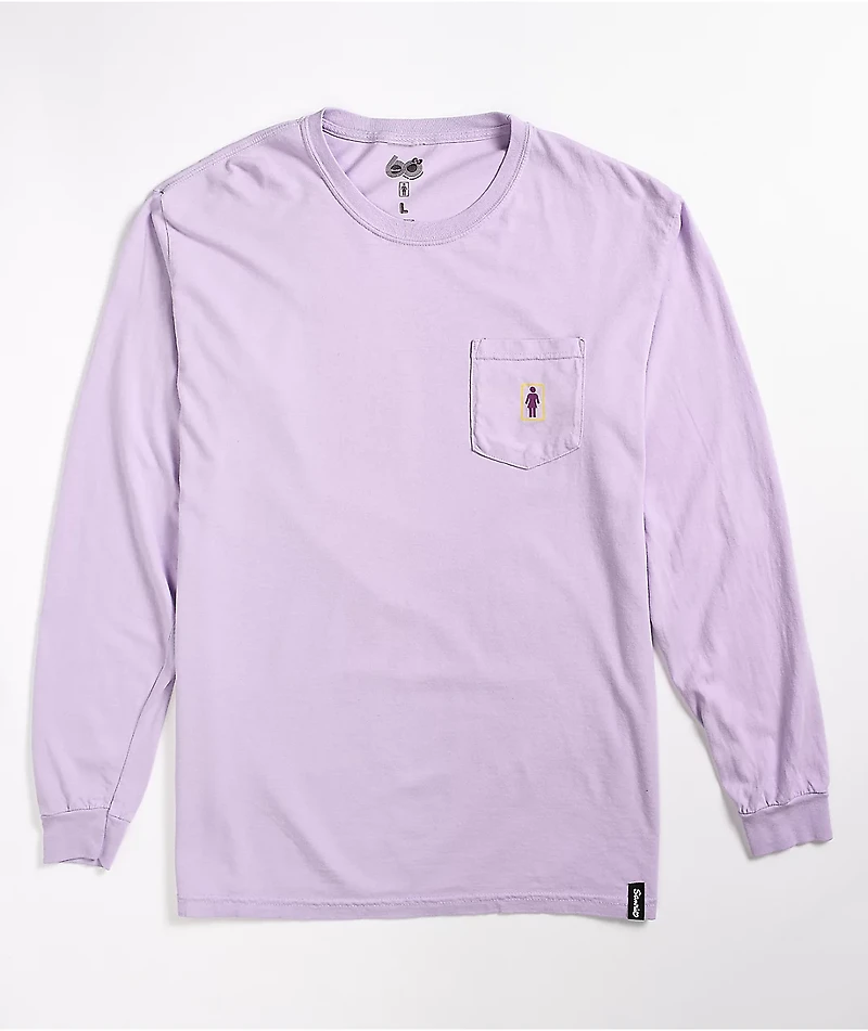 Girl x Sanrio Restaurant Lavender Long Sleeve T-Shirt