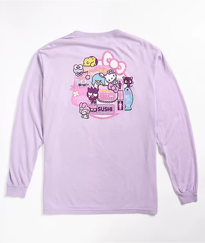 Girl x Sanrio Restaurant Lavender Long Sleeve T-Shirt