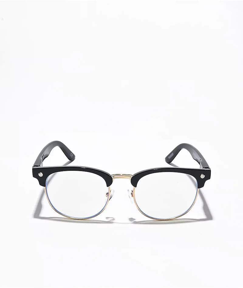 Glassy Morrison Gammer Black & Gold Sunglasses