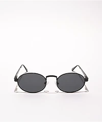 Glassy Zion Black Polar Round Sunglasses