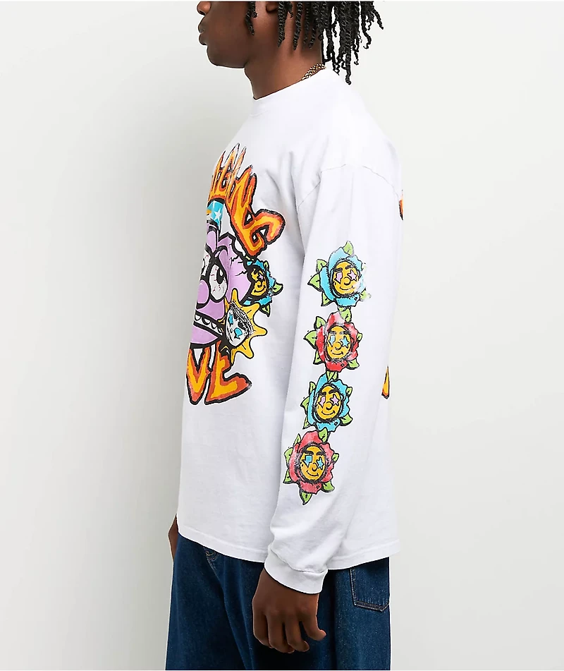 Glo Gang Love White Long Sleeve T-Shirt