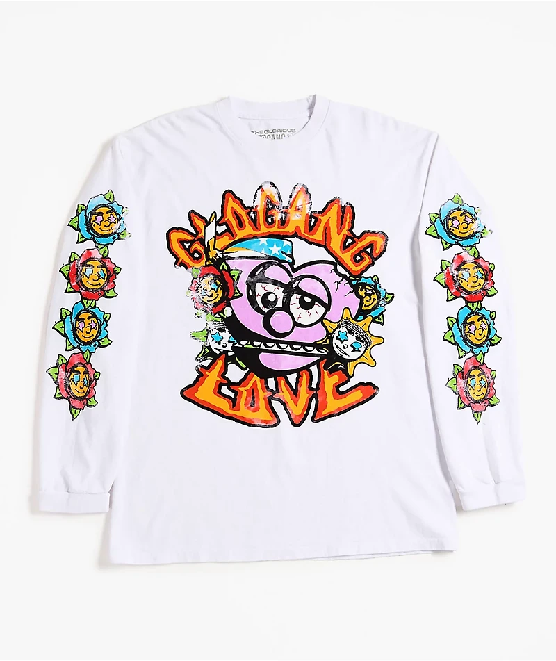 Glo Gang Love White Long Sleeve T-Shirt