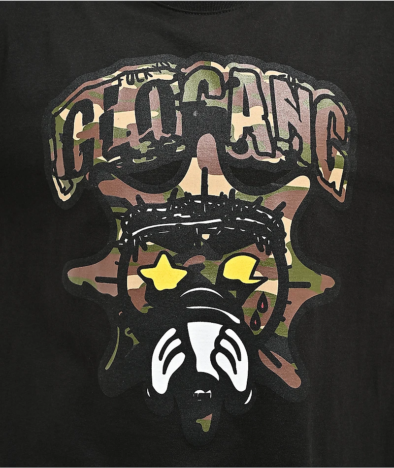 Glo Gang Sun Camo Black T-Shirt