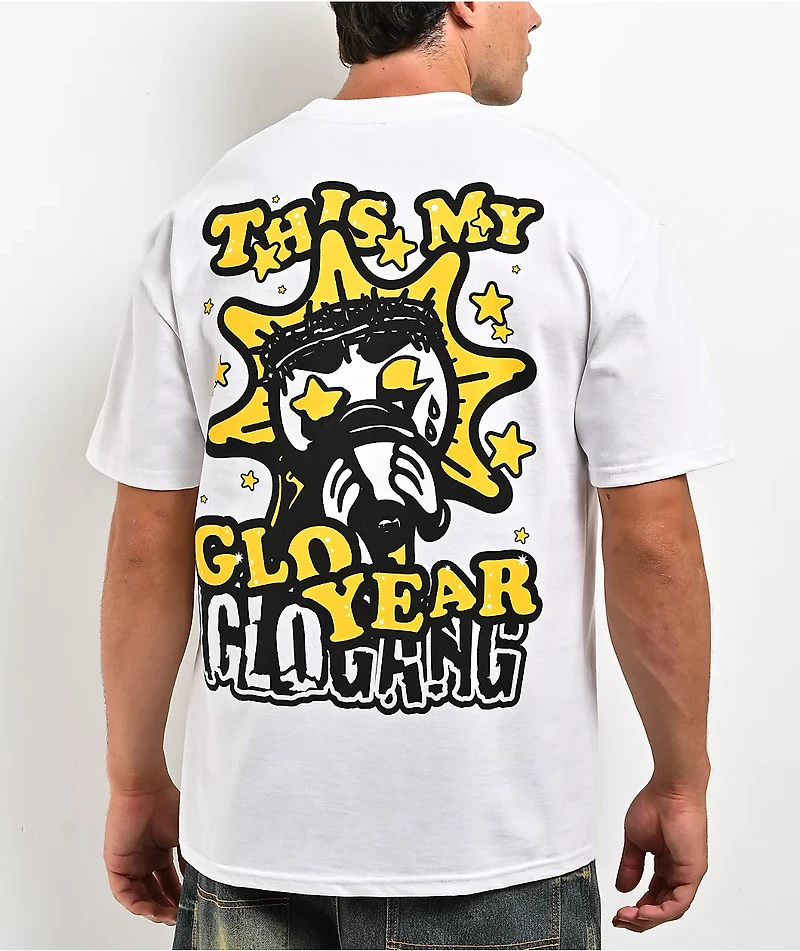 Glo Gang This Is My Glo Year White T-Shirt