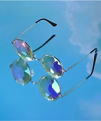 GloFX Imagine Kaleidoscope Silver Glasses