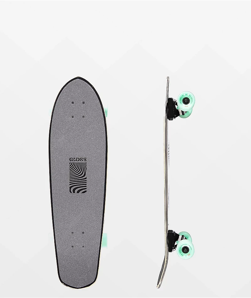 Globe Big Blazer 32" Blue & Green Cruiser Skateboard Complete