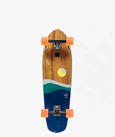 Globe Big Blazer Teak Ocean 32" Cruiser Skateboard Complete