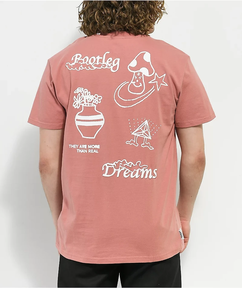 Globe Bootleg Dreams Pastel Red T-Shirt