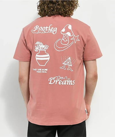 Globe Bootleg Dreams Pastel Red T-Shirt